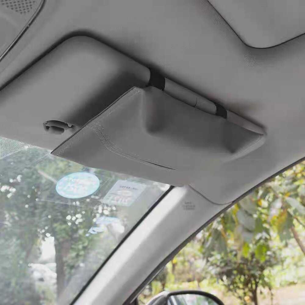 💮3/$30💮 Grey Faux Leather Car Tissue Holder
